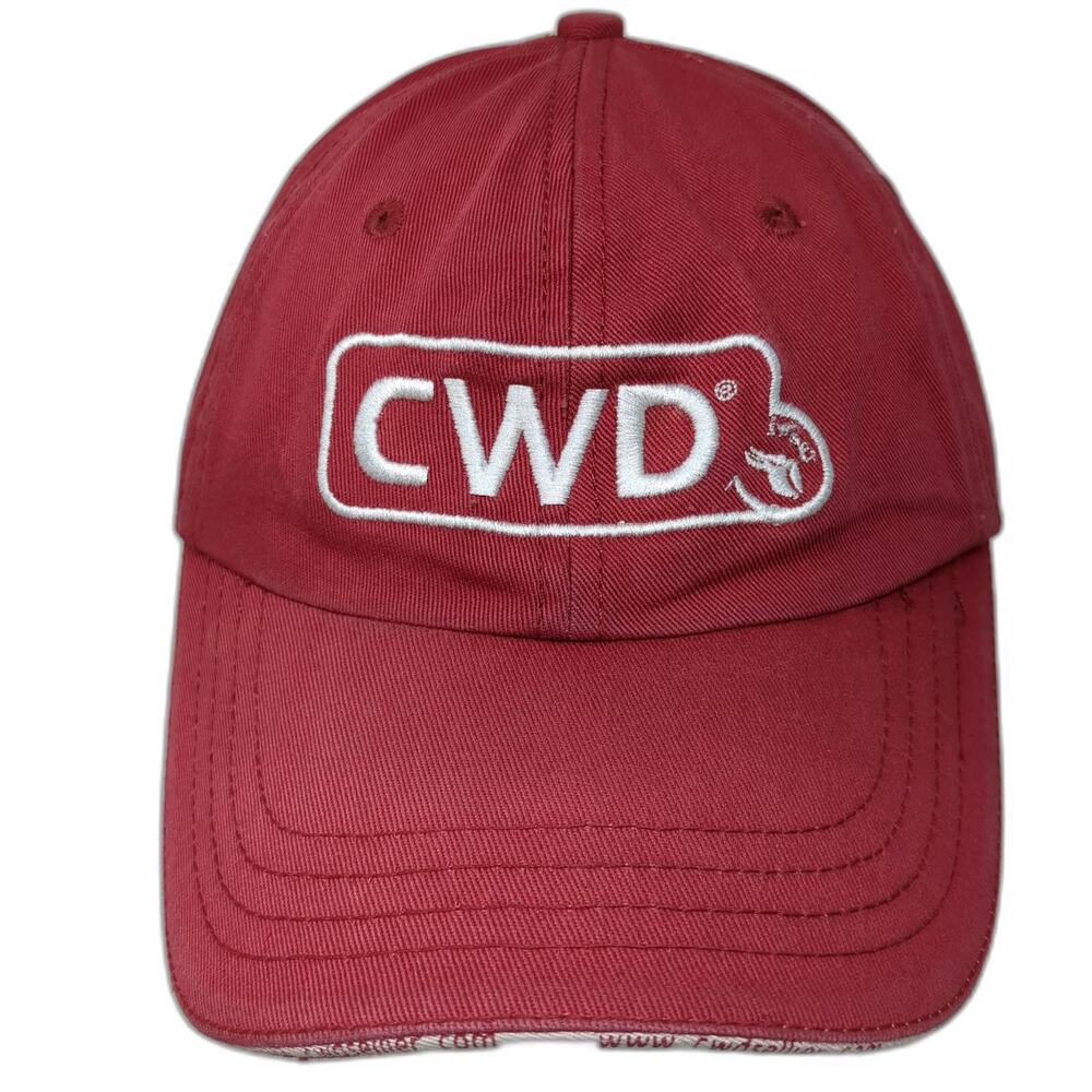 CWD Baseball Cap Red One Size Strapback Hat Horse Equestrian Saddle Logo Gear